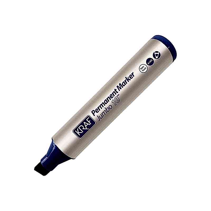 Kraf 610G Permanent Koli Kalemi Kesik Uç 10 mm - Mavi resmi