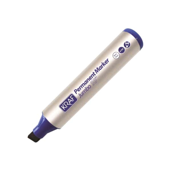 Kraf 610G Permanent Koli Kalemi Kesik Uç 10 mm - Mavi resmi