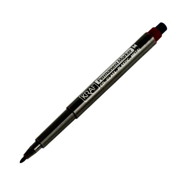 Kraf 260 Asetat Kalemi Silgili 0.8 mm Kırmızı resmi