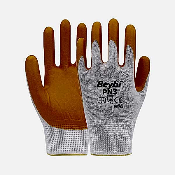 Beybi PN3 Nitril İş Eldiveni Sarı No:9 resmi