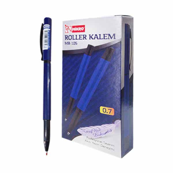 Mikro MR-105 Roller Kalem 0.7 mm Mavi (12 Adet) resmi