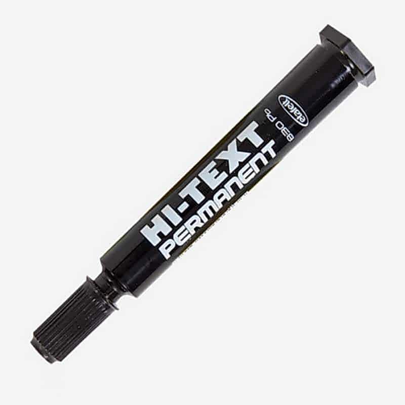 Hi-Text 830-PB Permanent Koli Kalemi Yuvarlak Uçlu -  Siyah