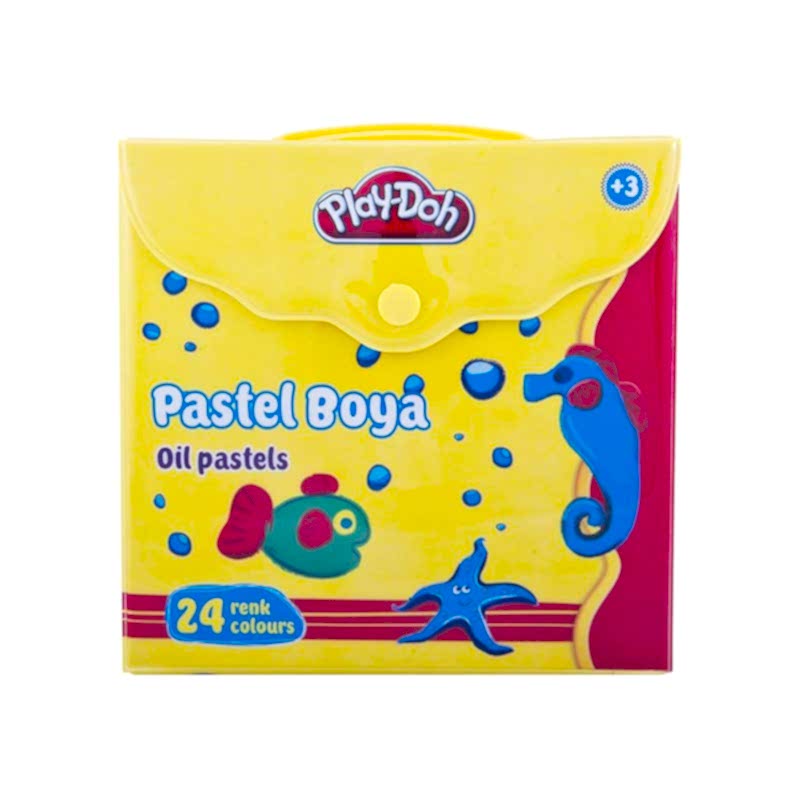 Play-Doh Pastel Boya Çantalı Köşeli 24 Renk resmi