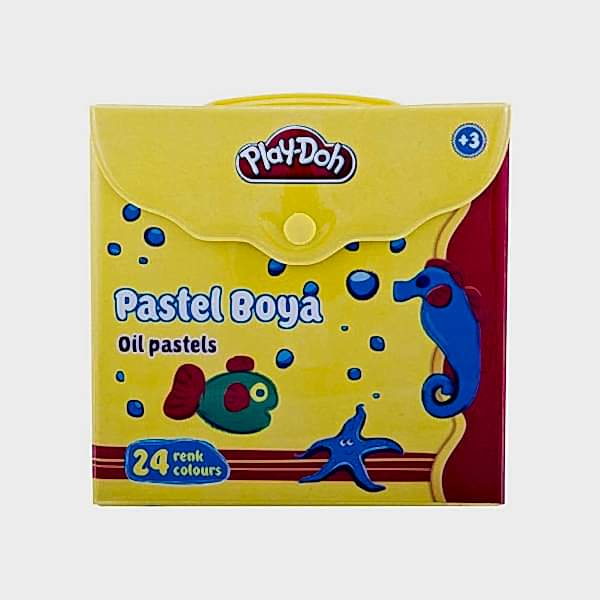Play-Doh Pastel Boya Çantalı Köşeli 24 Renk resmi