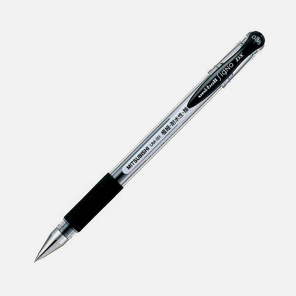 Uni-Ball UM-151 Signo DX Jel Kalem İğne Uçlu 0.38 mm - Siyah