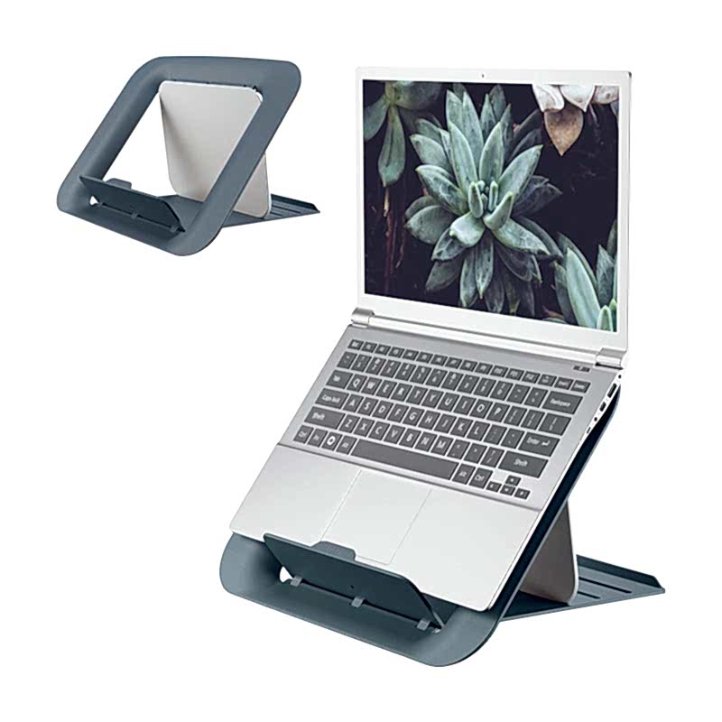 Leitz Ergo Cosy Ayarlanabilir Laptop Standı Kadife Gri 64260089 resmi