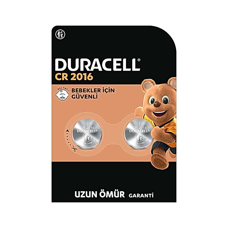 Duracell 2016 Lityum Düğme Pil 3 Volt 2'li Paket resmi