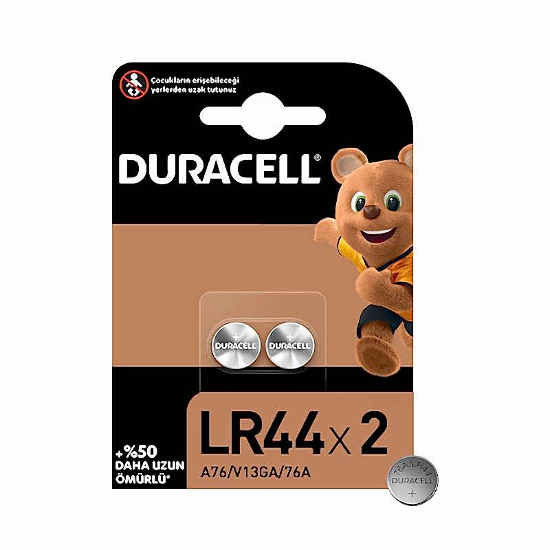 Duracell LR44 Alkalin Düğme Pil 1.5 Volt 2'li Paket resmi
