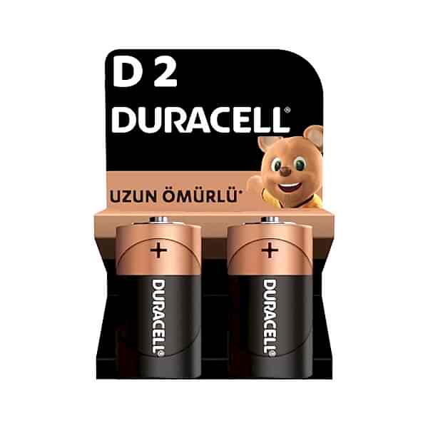 Duracell Alkalin D Büyük Boy Pil 2'li Paket resmi