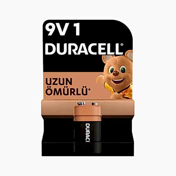 Duracell Alkalin 9V Pil Tekli Paket resmi
