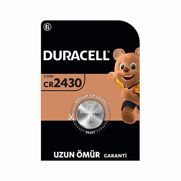 Duracell 2430 Lityum Düğme Pil 3 Volt Tekli Paket resmi