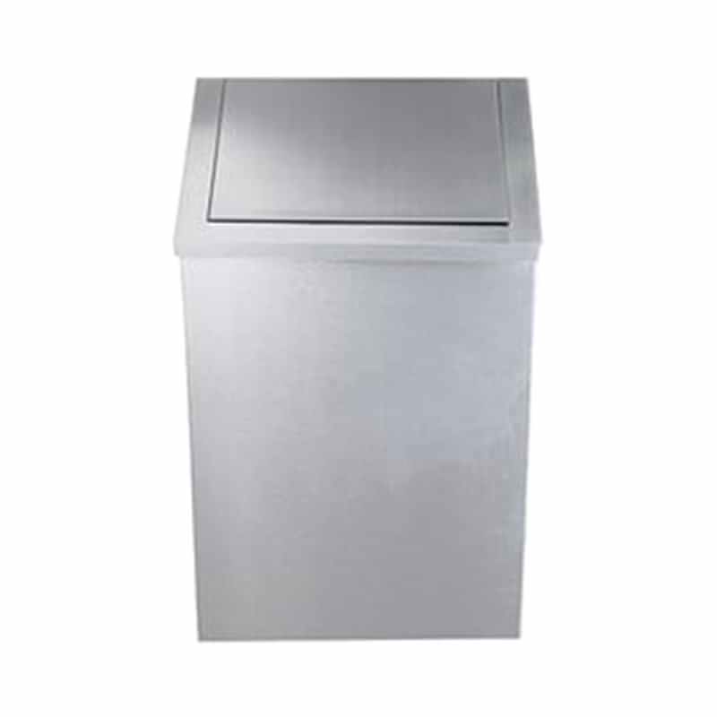 Maxiflow Sallanır Kapak Paslanmaz Çöp Kovası 430 -13315 54 Lt resmi