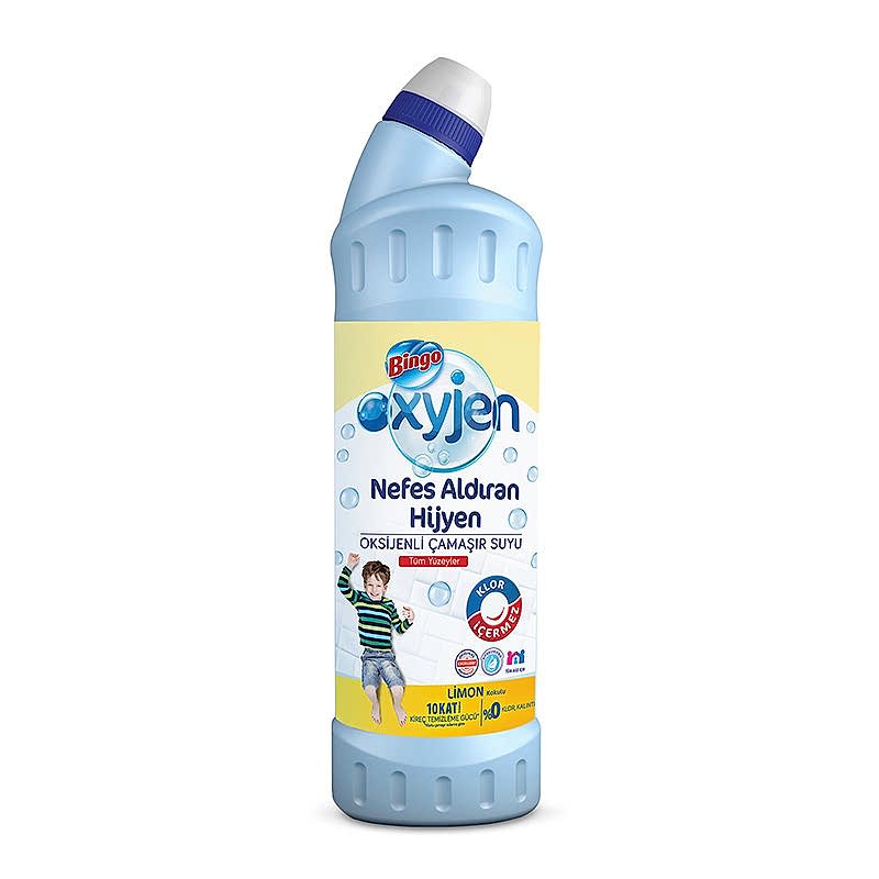 Bingo Oksijen Çamaşır Suyu Limon 750 ml resmi