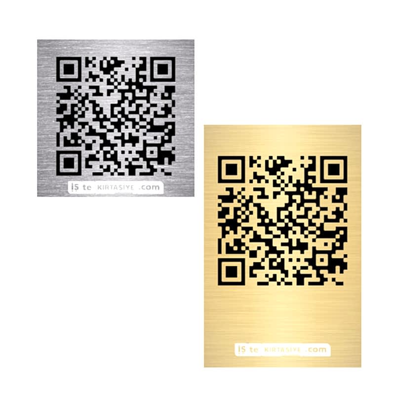 Metal QR Kod Menü resmi