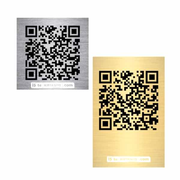 Metal QR Kod Menü resmi