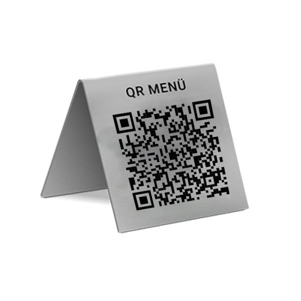 Metal QR Kod Masaüstü Menü resmi