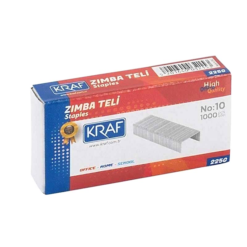 Kraf 225G Zımba Teli No:10 1000'li Kutu Beyaz