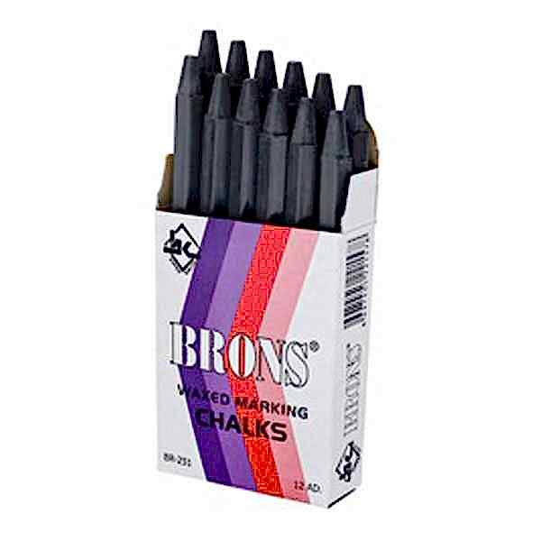 Brons BR-251 Marka Tebeşiri 12&prime;li Paket - Siyah