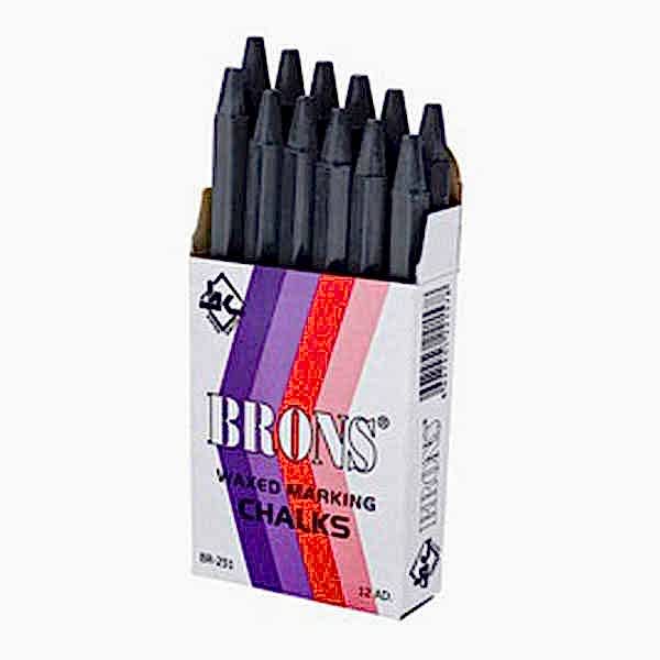 Brons BR-251 Marka Tebeşiri 12&prime;li Paket - Siyah