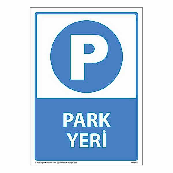 Park Yeri Uyarı Levhası 25X35 3mm U03139