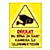 Bu Bina 24 Saat Kamera ile İzlenmektedir Uyarı Levhası 25X35 3mm U02167, Resim 1
