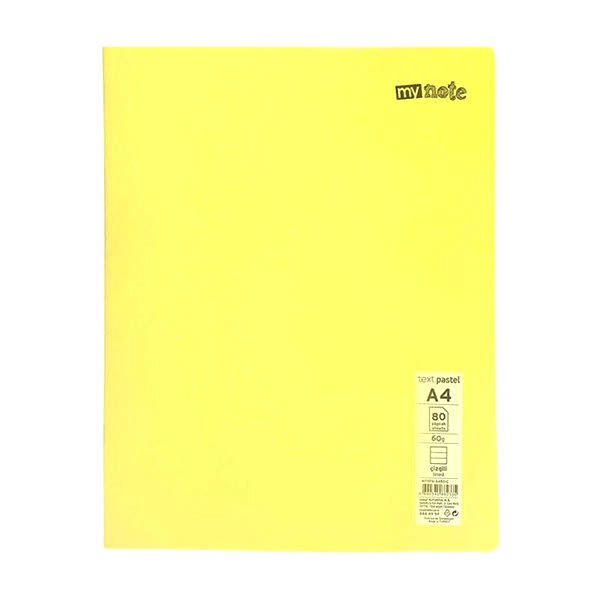 Mynote Text Neo Defter PP Kapak Tel Dikişli Kareli A4 60 Yaprak 