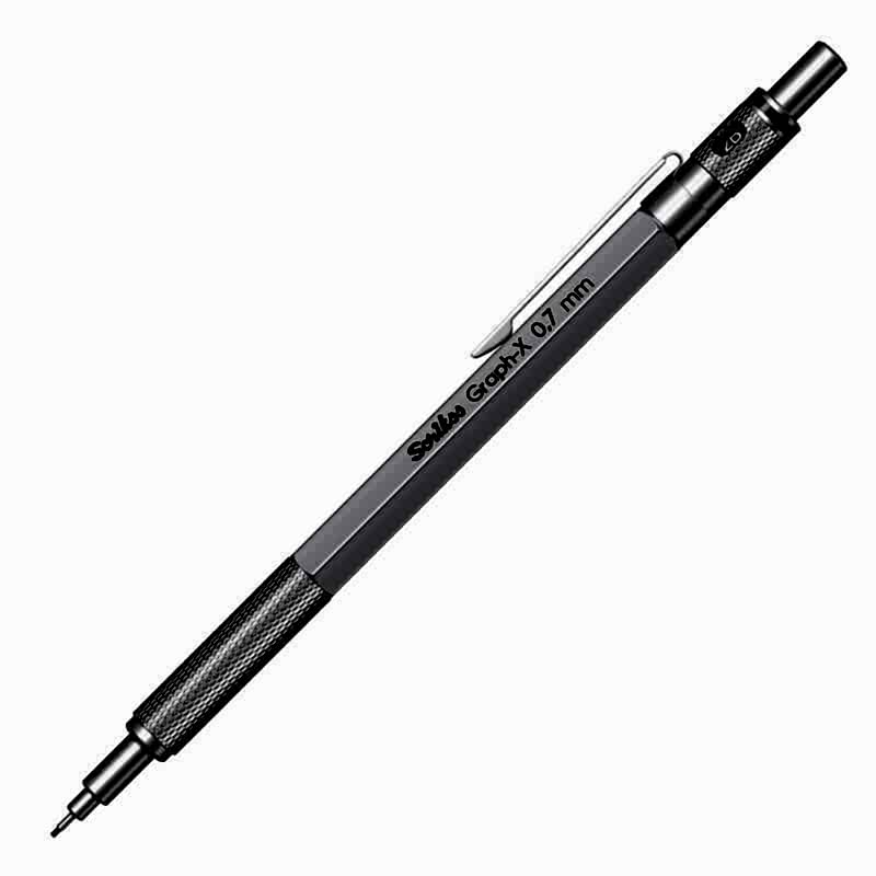 Scrikss Graph-X Versatil Uçlu Kalem Metal 0.7 mm - Saten Gri