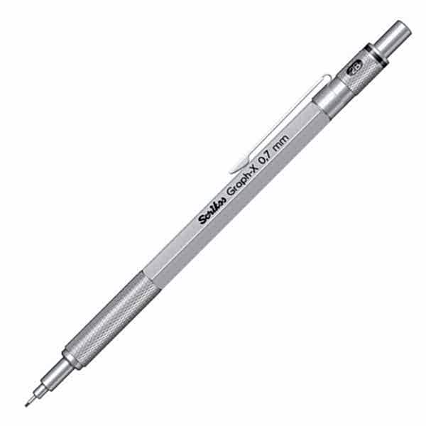 Scrikss Graph-X Versatil Uçlu Kalem Metal 0.7 mm - Saten Gri
