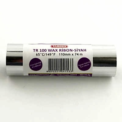 Taroks Wax Ribon Siyah 110x74 1/2 TR 100