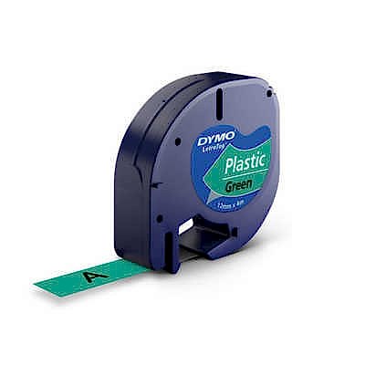 Dymo Şerit Let.Plastik Yeşil 12 mm X 4 m 91204