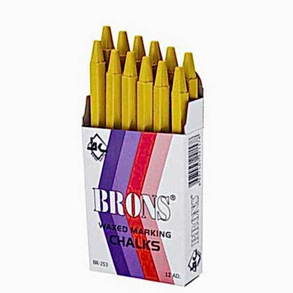 Brons BR-253 Marka Tebeşiri 12&prime;li Paket - Sarı