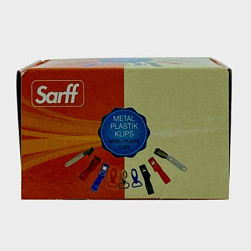 Sarff Metal Klips Yapışkanlı 100'lü Paket