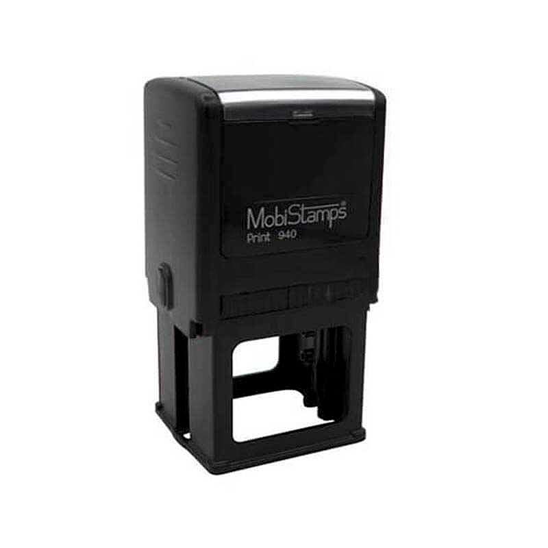 Mobi Stamps 940 Otomatik Kaşe Kare 39x39 mm Siyah Keçe