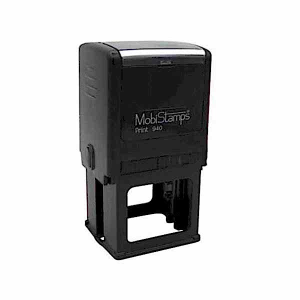 Mobi Stamps 940 Otomatik Kaşe Kare 39x39 mm Siyah Keçe
