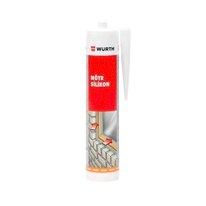 Würth Nötr Silikon Şeffaf 310 ml