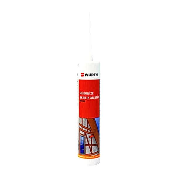 Würth Silikonize Akrilik Mastik Beyaz 310 ml