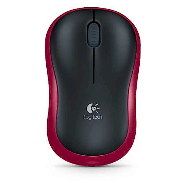 Logitech M185 Kablosuz Optik Mouse 1000 DPI Kırmızı