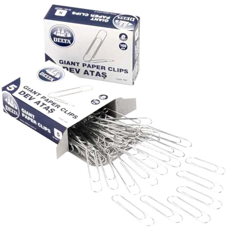 Delta Ataş 180 50 mm No:5 100 Adet - Metalik Gri