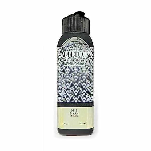 Artdeco 3618 Akrilik Boya 140 ml Siyah