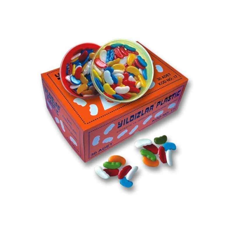 Yıldızlar 017 Sayı Fasulyesi Plastik Kutu