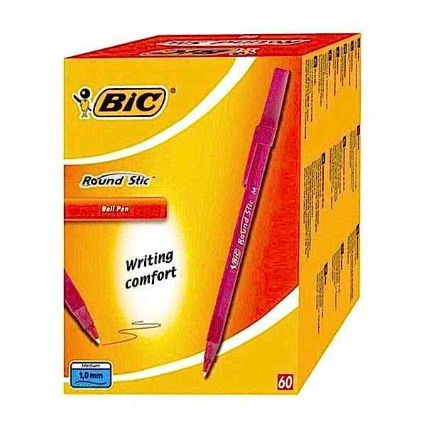 Bic Round Stic Tükenmez Kalem 1.0 mm 60'lı Paket - Kırmızı