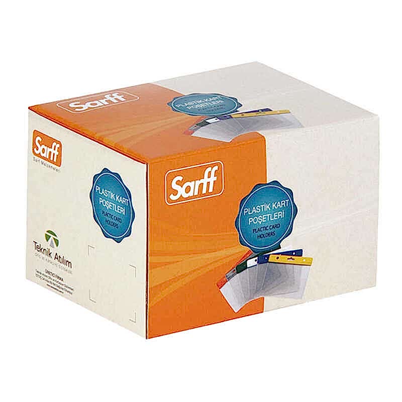 Sarff Kart Poşeti Dikey 90x120 mm 100'lü Paket Şeffaf 15207032