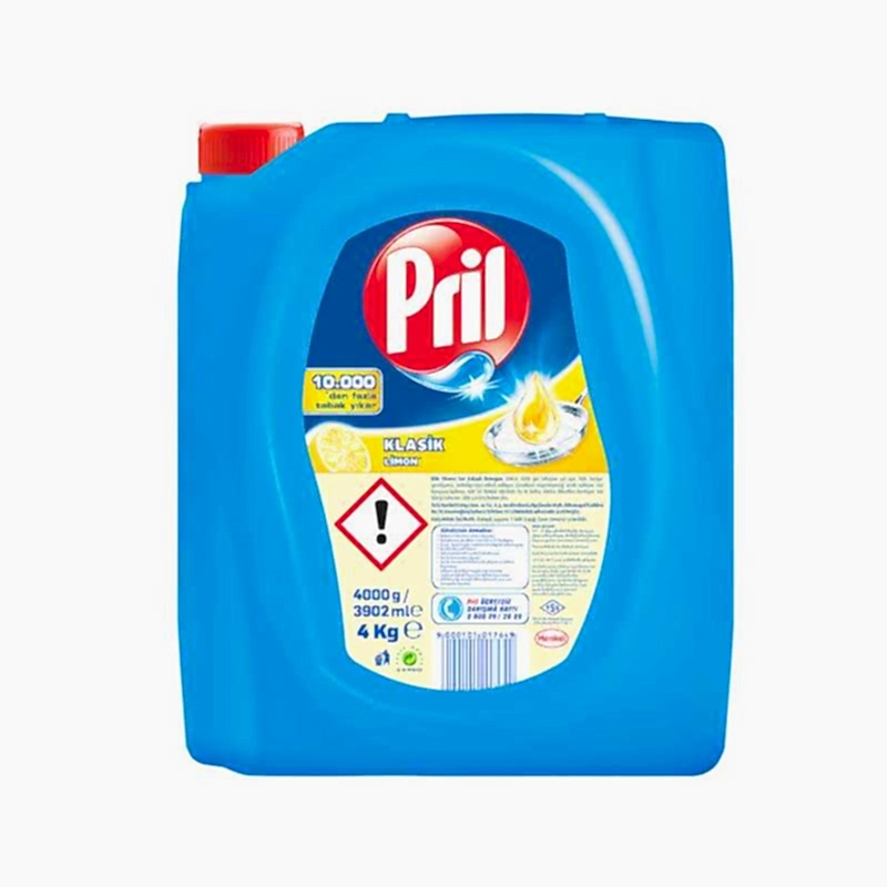Pril Sıvı Bulaşık Deterjanı Limon 4 kg