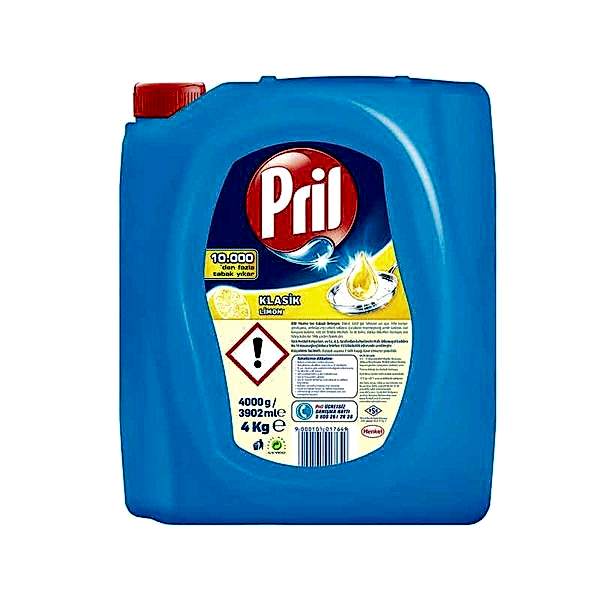 Pril Sıvı Bulaşık Deterjanı Limon 4 kg