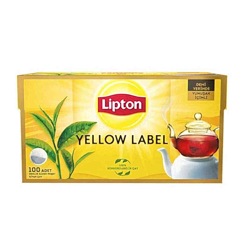 Lipton Yellow Label Demlik Poşet Çay 100'lü