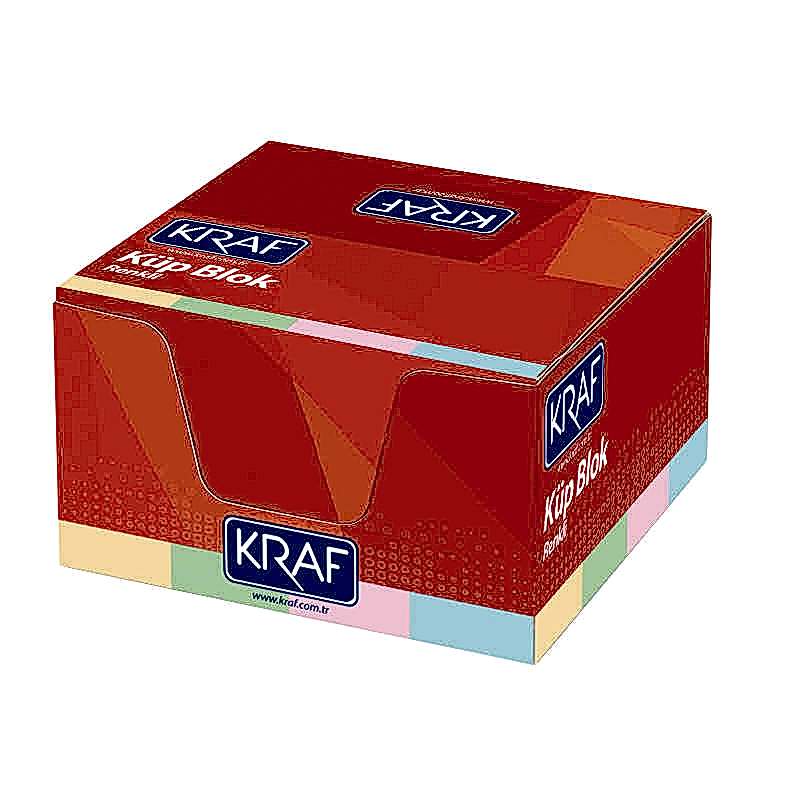 Kraf 117G Küp Blok 8X8 cm Renkli