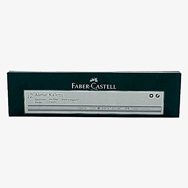 Faber Castell 1700 Asetat Boya Kalemi 12'li Paket - Beyaz