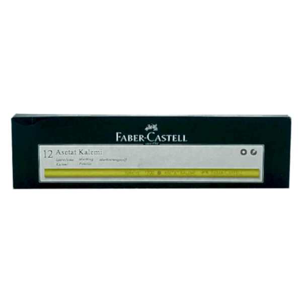 Faber Castell 1700 Asetat Boya Kalemi 12'li Paket - Sarı
