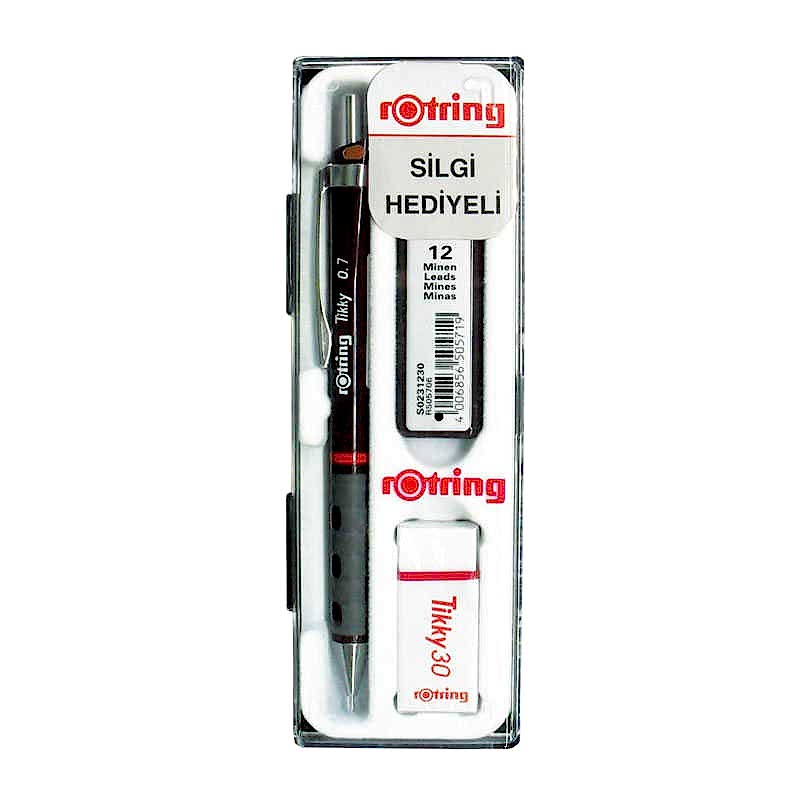 Rotring Tikky Versatil Uçlu Kalem Okul Seti 0.7 mm - Bordo