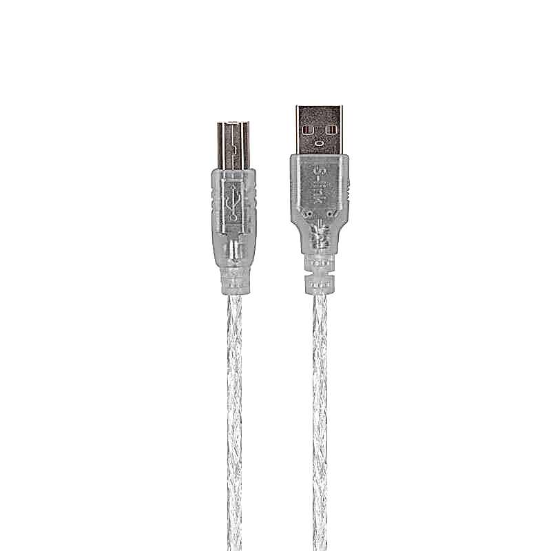 S-Link SL-U2015  Usb 2.0 1,5 m Yazıcı Kablosu- Şeffaf